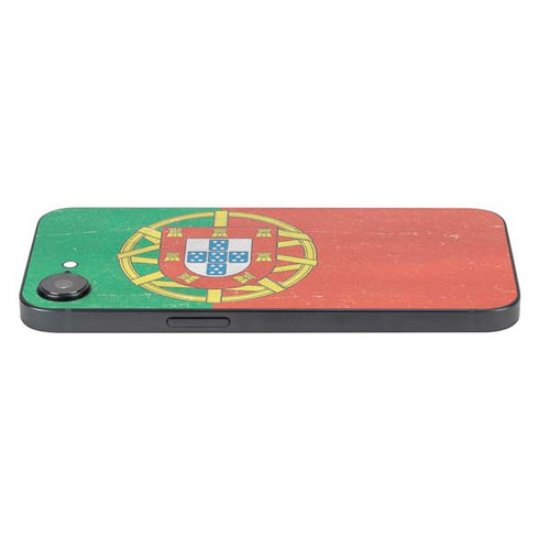 Portugal Flag Distressed iPhone 16e Skin